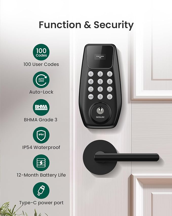 DESLOC C100 Keyless Entry Door Lock - Image 6
