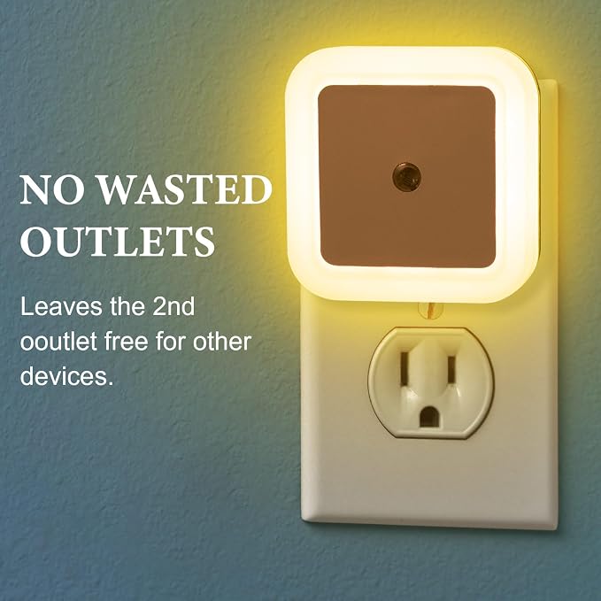 Tuanse LED Night Lights Plug into Smart Sensor Automatic Night Lamp Nightlights - Image 5