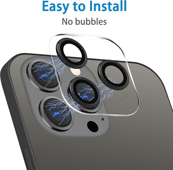 Dengduoduo 3 Pack Tempered Glass Camera Lens Protector - Image 5