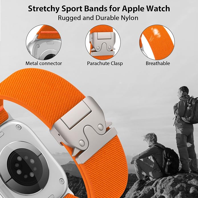 Elastic Sport Band for Apple Watch Ultra 3/2/1 Bands 49mm 46mm 45mm 44mm 42mm - Image 2