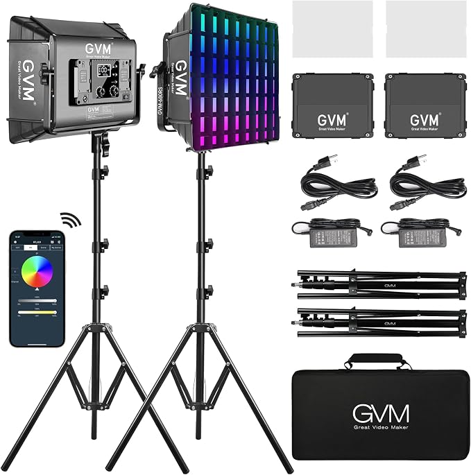 GVM RGB Photography Lighting Kits by GVMGreatVideoMaker