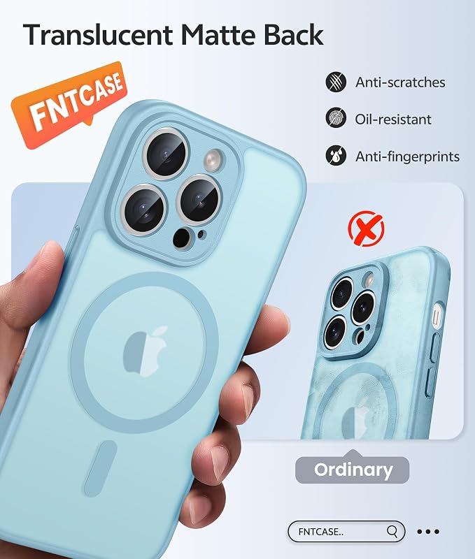 FNTCASE for iPhone 14 Pro Case: Translucent Matte Cases - Image 6