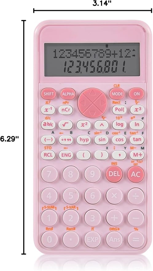 EooCoo 2-Line Standard Scientific Calculator, Portable and Cute School Supplies - Image 7
