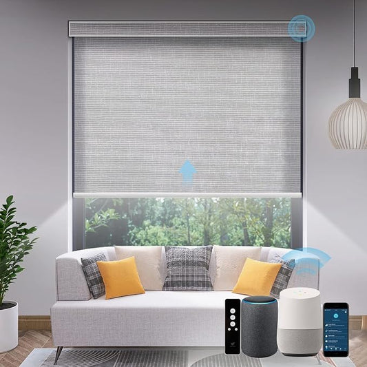 SmartWings Motorized Light Filtering Shades, Work by SmartWings