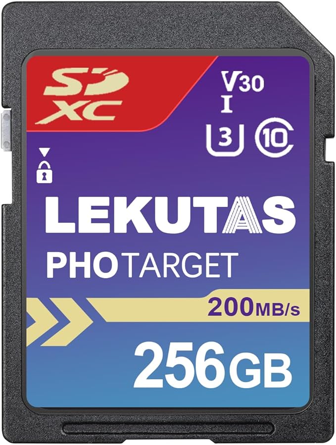 256GB SDXC UHS-I Memory Card by LEKUTAS