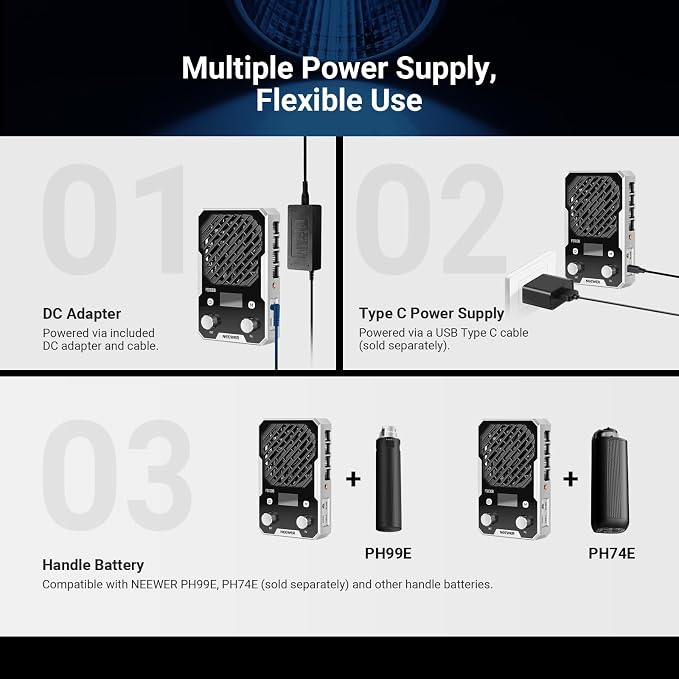NEEWER 60W Compact Pocket Bi Color LED Light - Image 6