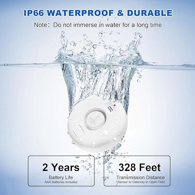 WiFi Water Leak Detectors for Home 3 Pack, Wireless Smart Water Leak Sensor - Image 6
