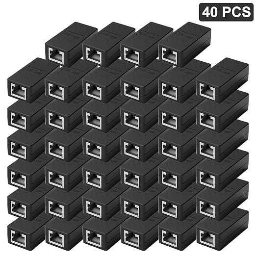 ZUZONG 40 PCS Gigabit RJ45 Coupler, Ethernet Extender Connector in Line Coupler - Image 2