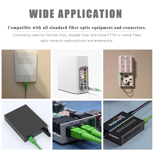 SC/APC to SC/APC Fiber Optic Internet Cable, Armored Single Mode Patch Cable - Image 4