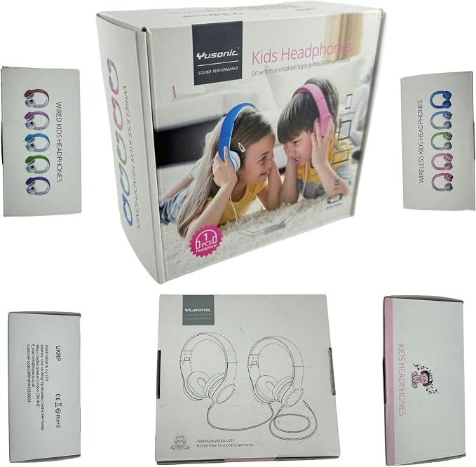 Kids Wireless Headphones, 93dB Volume Limited, Foldable - Image 2