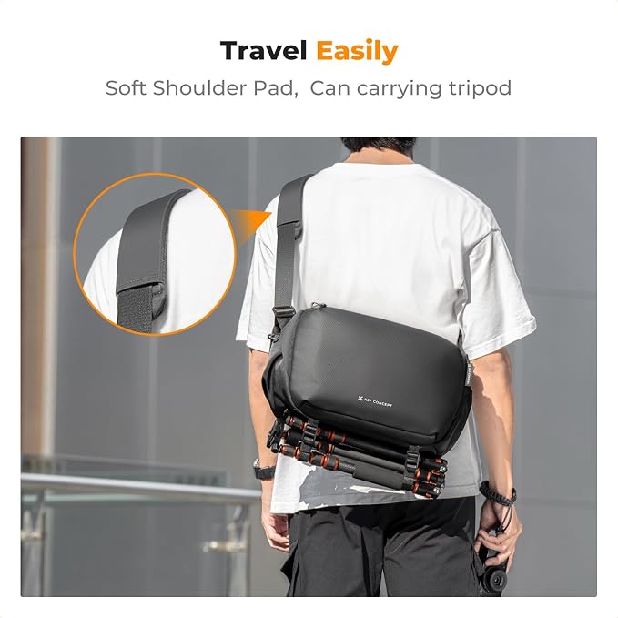 K&F CONCEPT Camera Sling Bag Crossbody Bag Waterproof Camera Shoulder Backpack - Image 5
