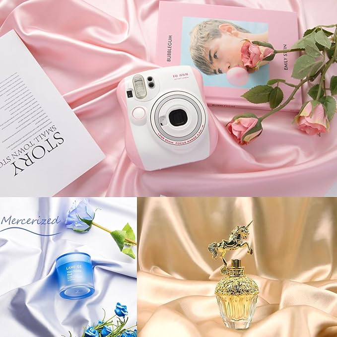 Product Photography Backdrops：6PCS Luxury Silk Texture Photo Props- Jewelry - Image 2