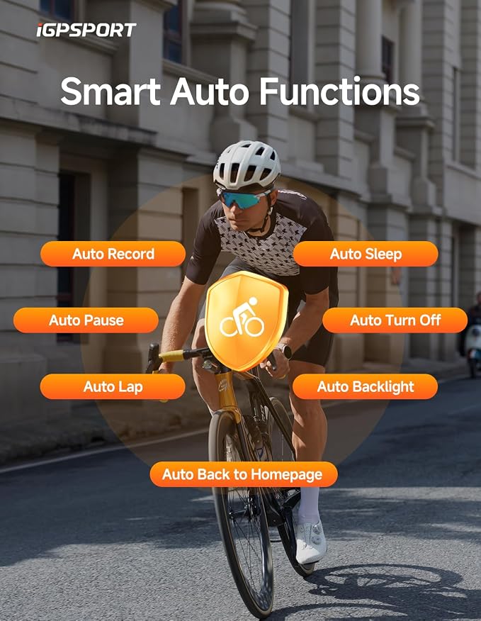 iGPSPORT BSC100S GPS Bike Computer Wireless, 2.6'' LCD Display 40H Rechargeable - Image 4