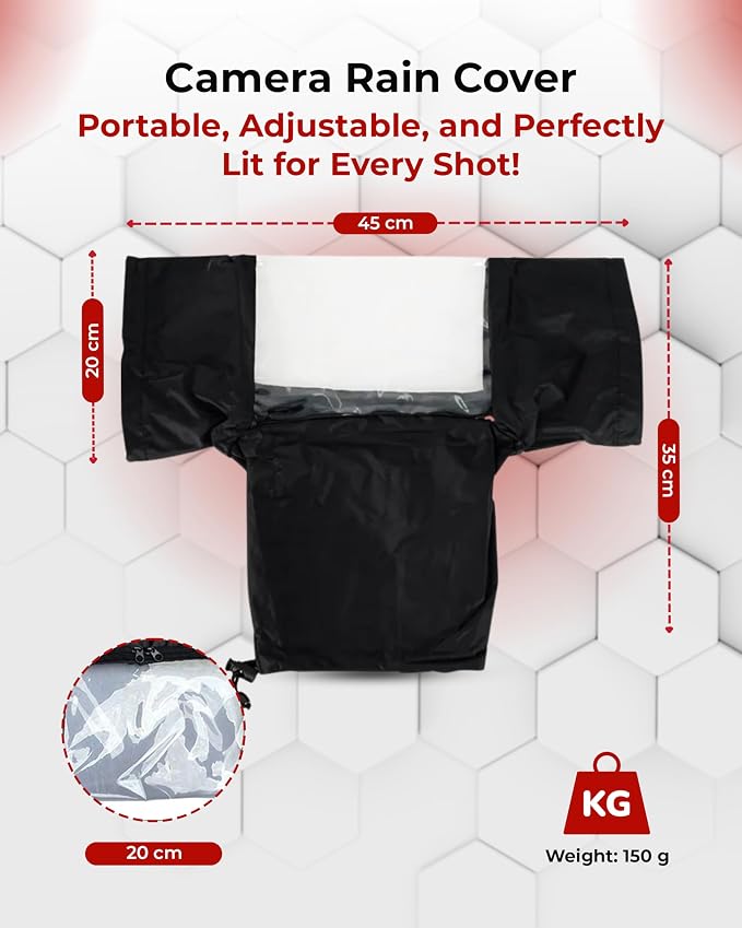 REFLEX CAMERA Universal Protective Waterproof DSLR/SLR Rain Cover - Image 6