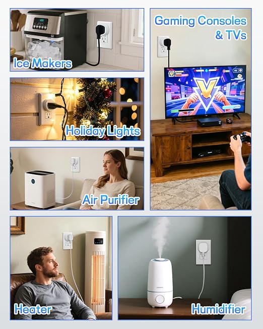 Remote Control Outlet, Wireless Light Switch, 500ft Range, No Wiring Needed - Image 7