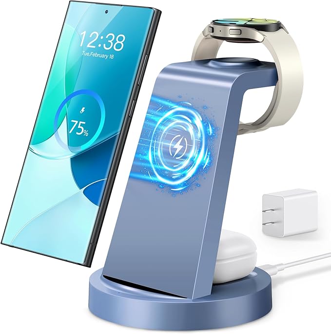 Wireless Charger for Samsung: 3 in 1 Wireless Charging Station for Samsung - Image 8