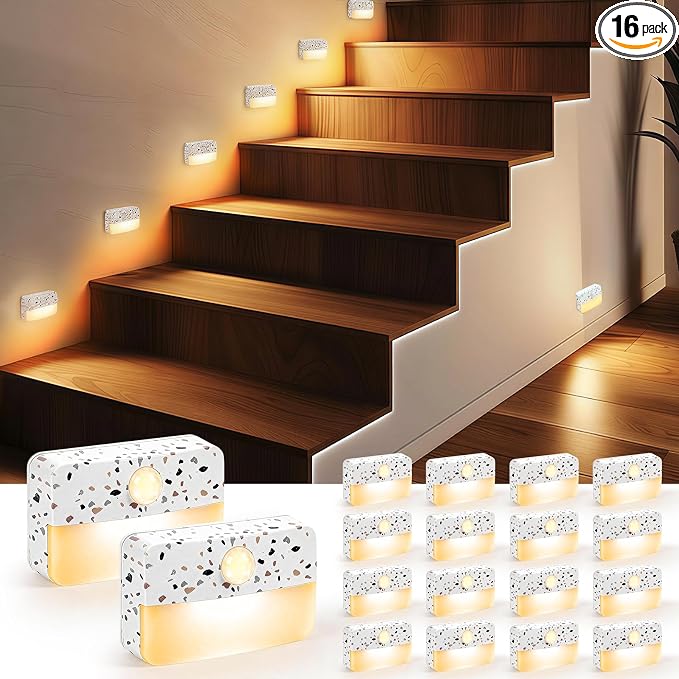 Guankai 16 Pack Motion Sensor Stair Light by Guankai