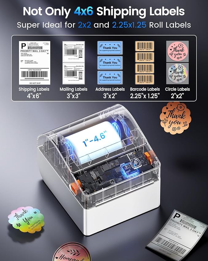 ASprink Bluetooth Shipping Label Printer - Image 8