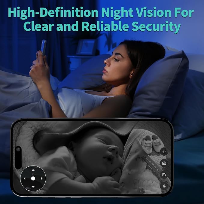 2K Indoor Security Camera for Bedroom, Pet/Dog/Baby Camera - Image 4