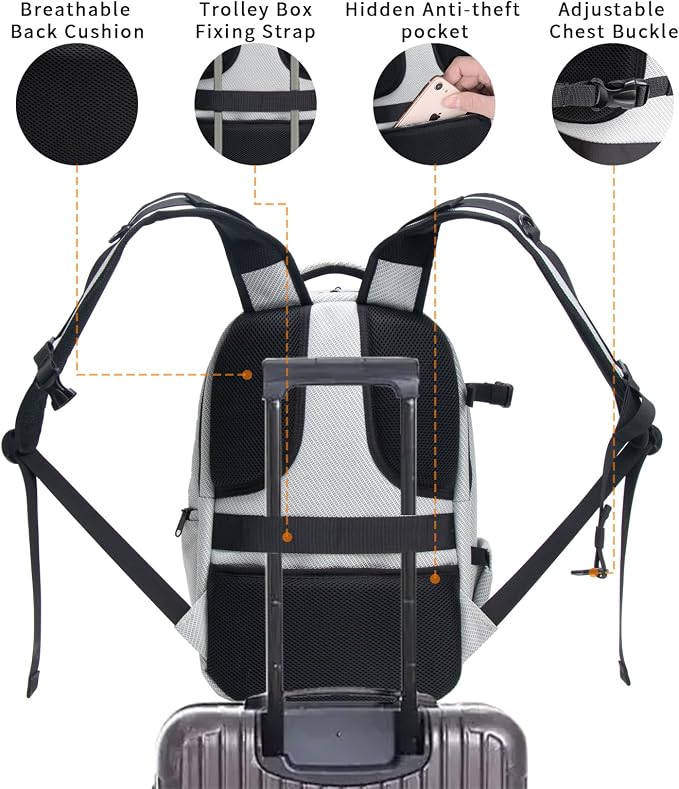 Camera Backpack Hard Shell Imitation Carbon Fiber DSLR, Waterproof Shockproof - Image 7