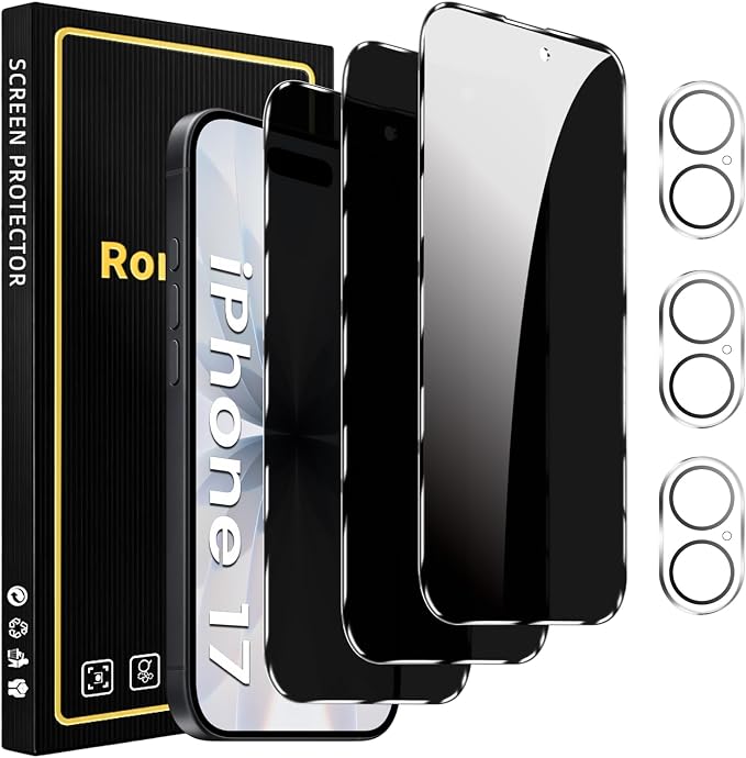 Romkasi 3 Pack Privacy Screen Protector by Unknown