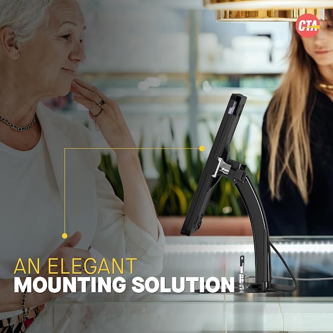 Dual POS Kiosk – CTA Dual Security Kiosk Stand - Image 7