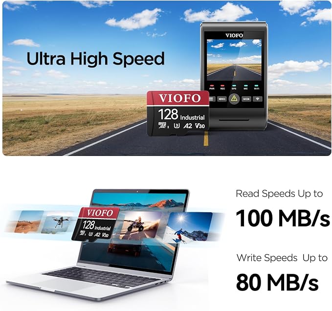 VIOFO 128GB Industrial Grade High Endurance microSDXC Card - Image 2
