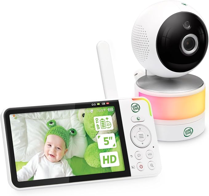 LeapFrog LF915HD Baby Monitor, 5” 720p Screen, 360° Pan & Tilt by LeapFrogBabyCare