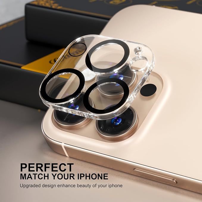 for 6 Pack iPhone 16 Pro/iPhone 16 Pro Max Camera Lens Protector 9H Tempered - Image 5