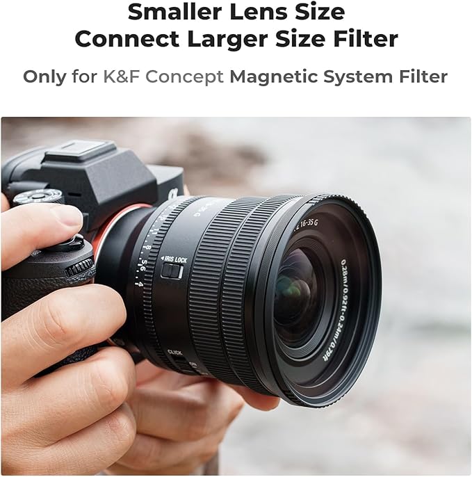 K&F CONCEPT 58-77mm Magnetic Filter Adapter Ring, - Image 2