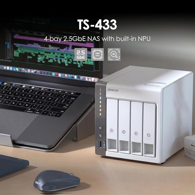 QNAP TS-433-4G-US 4 Bay NAS - Image 2