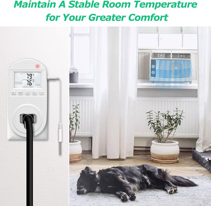 Temperature Controlled Outlet, Briidea Thermostat Outlet Compatible - Image 6