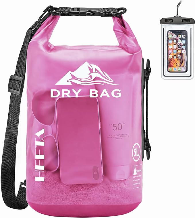 HEETA Dry Bag Waterproof for Women Men, 5L/10L/20L/30L/40L Roll Top Lightweight by HEETA