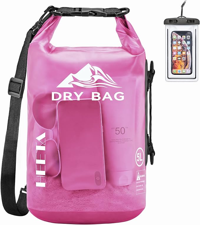 HEETA Dry Bag Waterproof for Women Men, 5L/10L/20L/30L/40L Roll Top Lightweight by HEETA