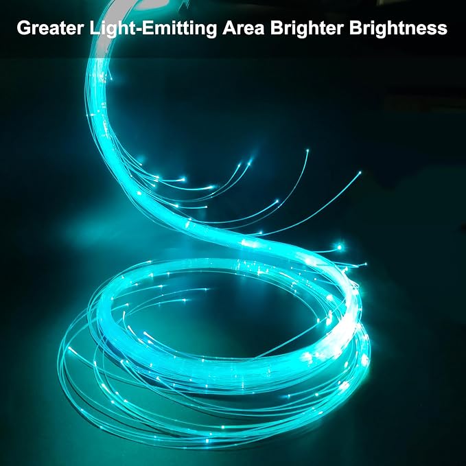 6ft LED Fiber Optic Whip Dance Space Whip - Image 4