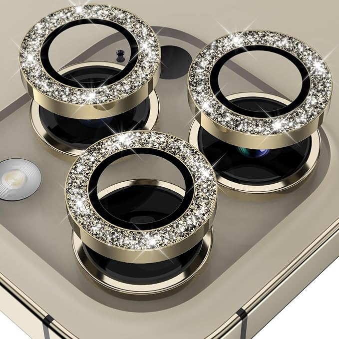 YWXTW Designed for iPhone 14 Pro/iPhone 14 Pro Max Camera Lens Protector Bling by YWXTW