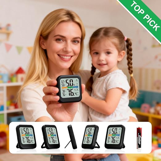 G.CATACC Digital Hygrometer Indoor Thermometer Humidity Meter Gauge, Room - Image 8