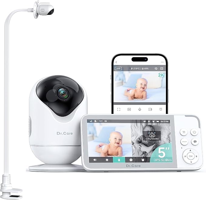 Dr.Care VistaView 5” Smart WiFi Baby Monitor by DrCare