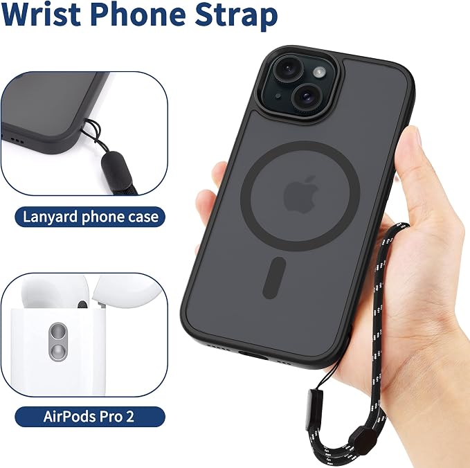 CACOE Phone Lanyard 2 Pcs-1 Pcs Adjustable Neck Strap, 2 Pads, Universal - Image 7