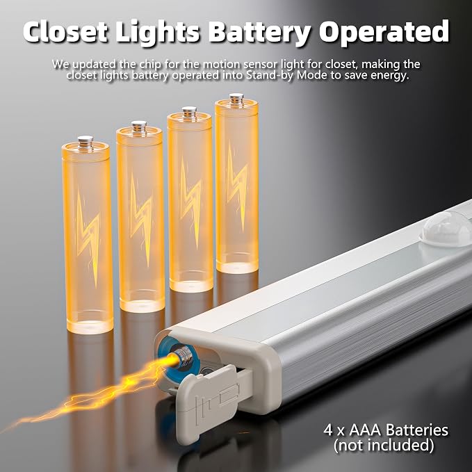 Hopedone Under Cabinet Lights, 10LED Battery Motion Sensor Light Indoor - Image 4