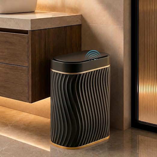 steo spce Automatic Motion Sensor Bathroom Small Trash Can by steo+spce