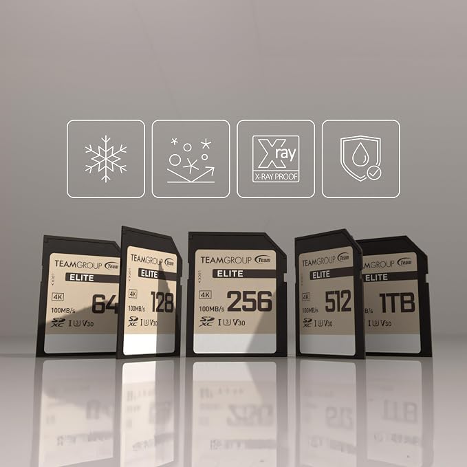 TEAMGROUP Elite 128GB UHS-I U3 V30 UHD Read Speed up to 100MB/s SDXC High Speed - Image 4