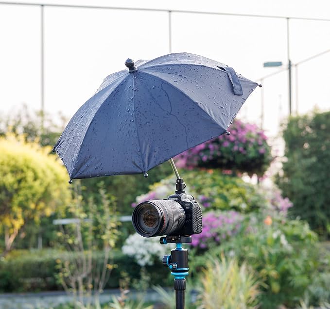 DSLR Mirrorless Camera Hot Shoe Umbrella Rain Cover Protector Sunshade - Image 7