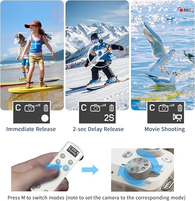 AODELAN Rechargeable Wireless Shutter Release - Image 3