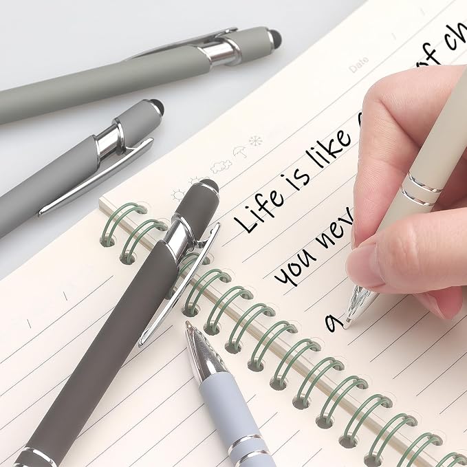 Bribobo Ballpoint Pen 2-in-1 Stylus Retractable Ballpoint Pen - Image 6