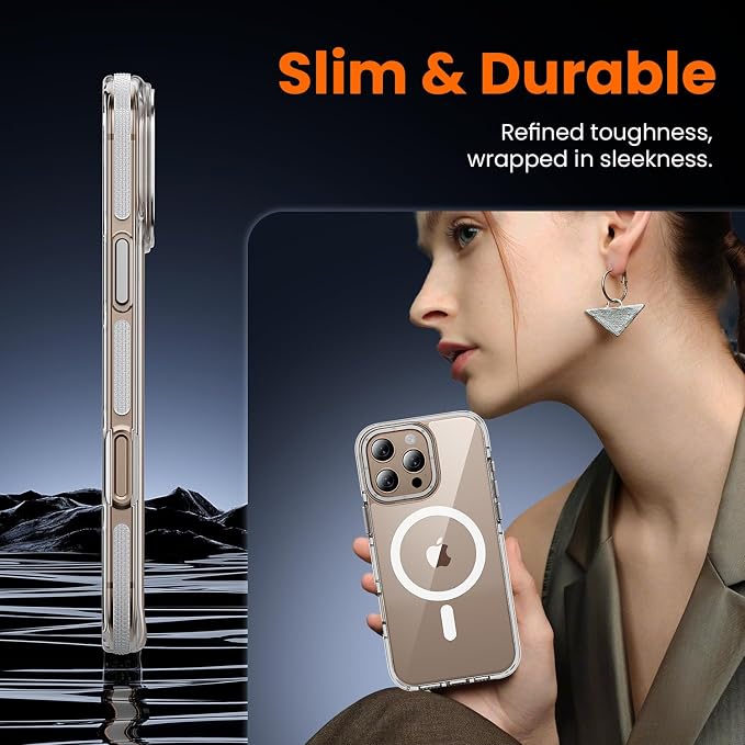toushion 3 in 1 for iPhone 16 Pro Max Case Clear - Image 7
