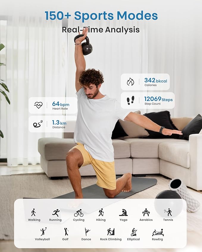 Smart Bracelet, Health Fitness & Activity Tracker - Image 2
