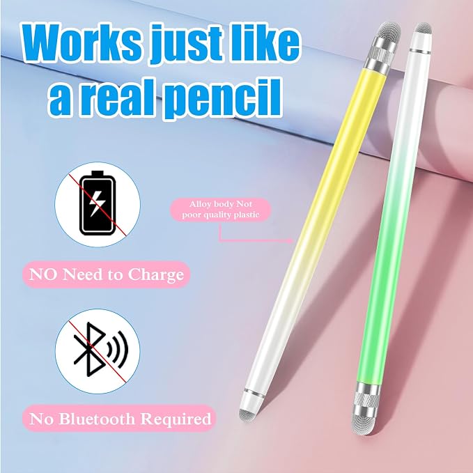 Bopomofo 5PCS Stylus Pens for Touch Screens, Stylus Pen for iPhone/iPad/Tablet - Image 2