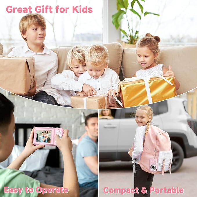 Digital Camera, 44MP Compact Camera, FHD 1080P Point and Shoot Digital Cameras - Image 7