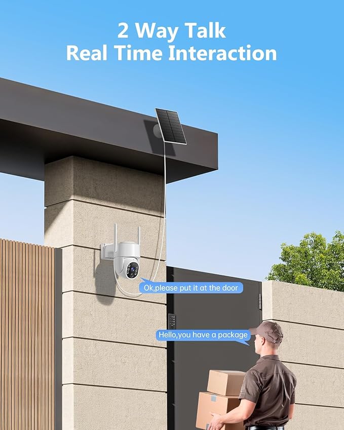 2K Security Camera System, 5GHz&2.4GHz WiFi Solar Wireless Cameras - Image 5